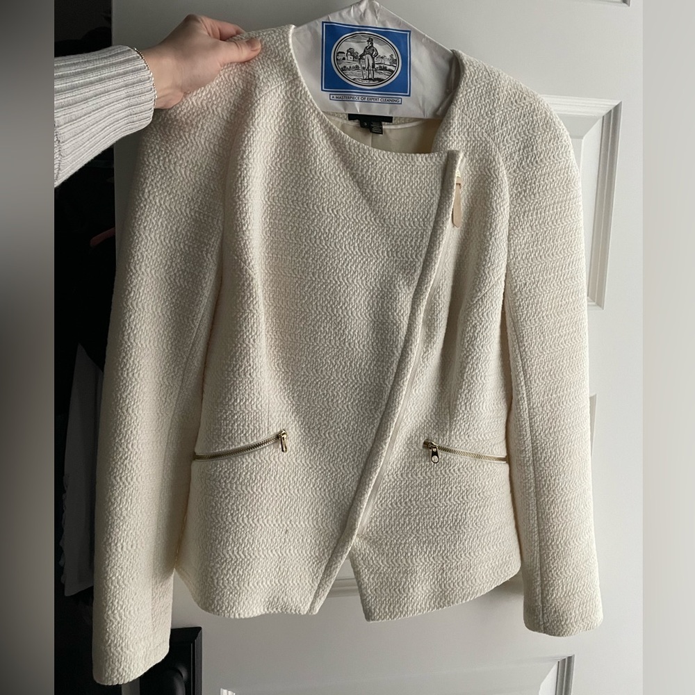 Ted Baker Cream Blazer - like new! Never worn. Size 3
